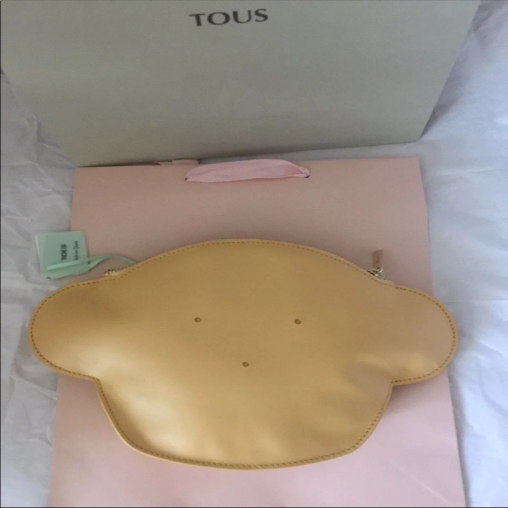 Tous Leather Crossbody Clutch Bag